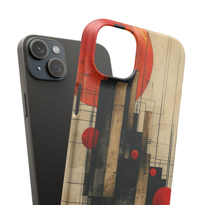 Vintage Geometric Harmony iPhone 15 - Slim Phone Case