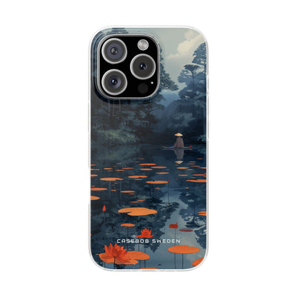 Tranquil Lotus Reflections iPhone 16 - Flexi Phone Case