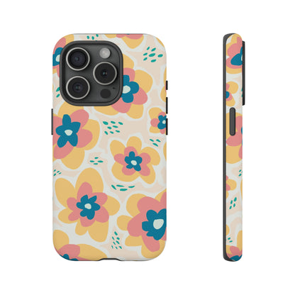 Yellow Happy Flower - Protective Phone Case