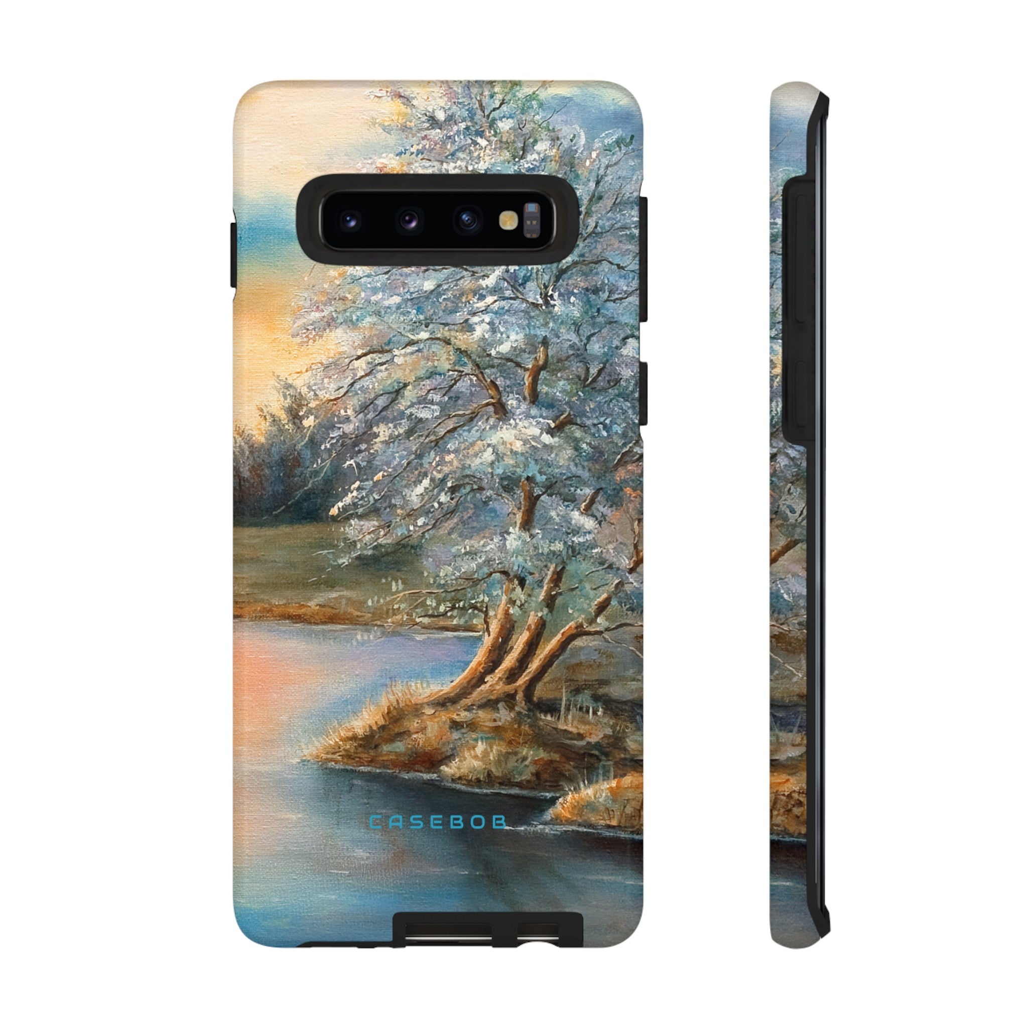 Winterday lake - Protective Phone Case