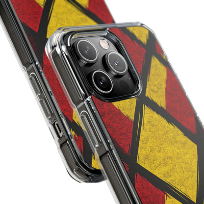 Cracked Diamond Grid iPhone 14 Pro Max Case - Impact