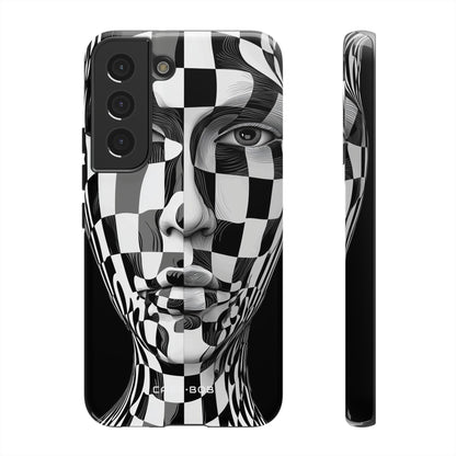 Checkered Face Samsung S22 Case - Tough