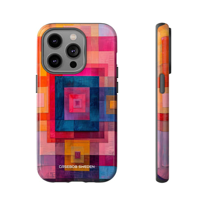 Vibrant Geometry - Tough iPhone 14 Phone Case