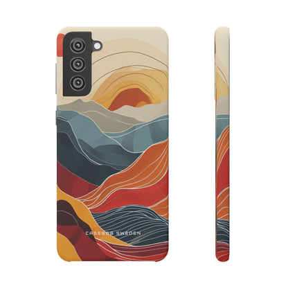 Harmonic Flow of Lines and Color Samsung S21 - Slim Phone Case