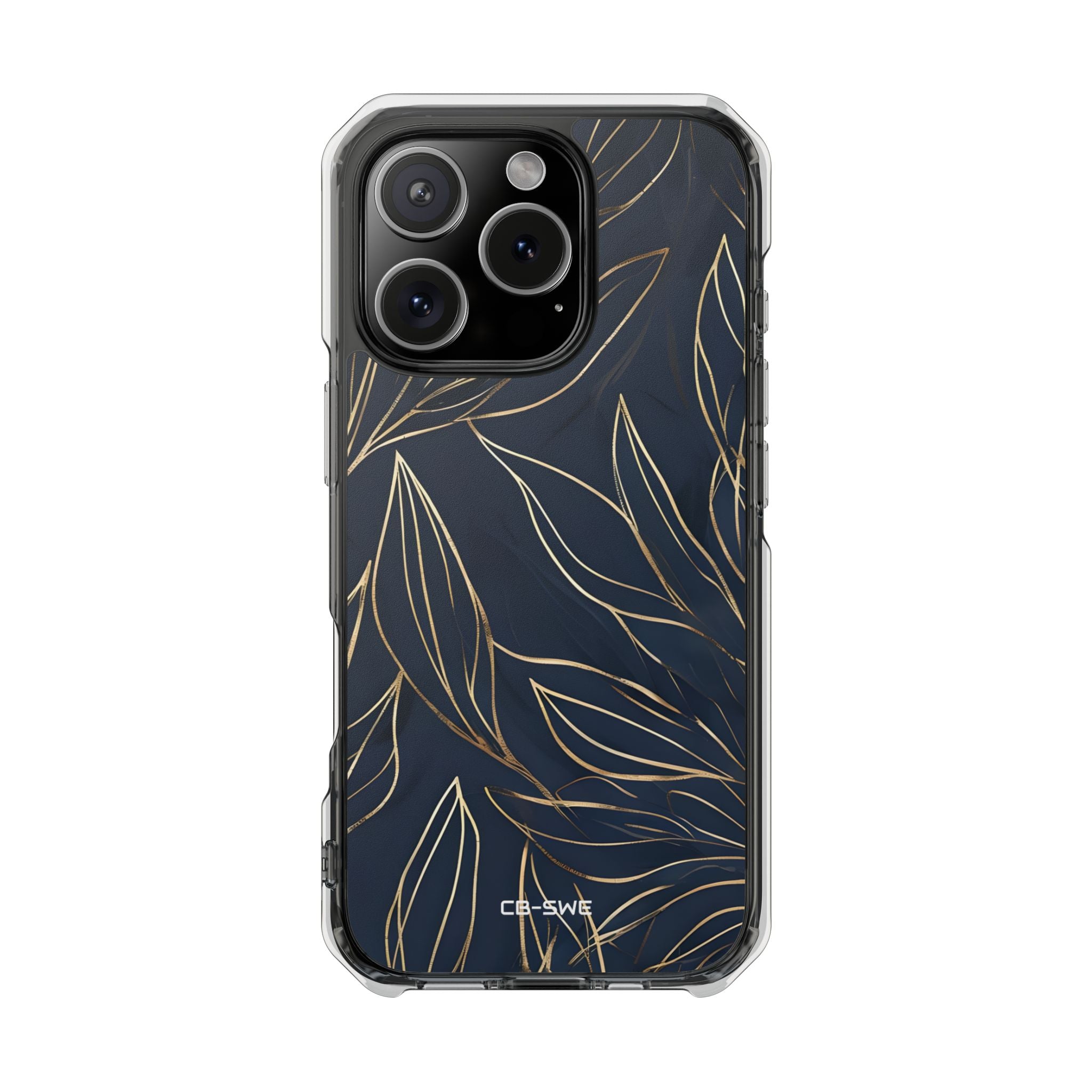 Modern Gold Leaves iPhone Case - Impact
