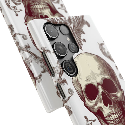 Gothic Skulls and Ornate Foliage Samsung S23 - Slim Phone Case