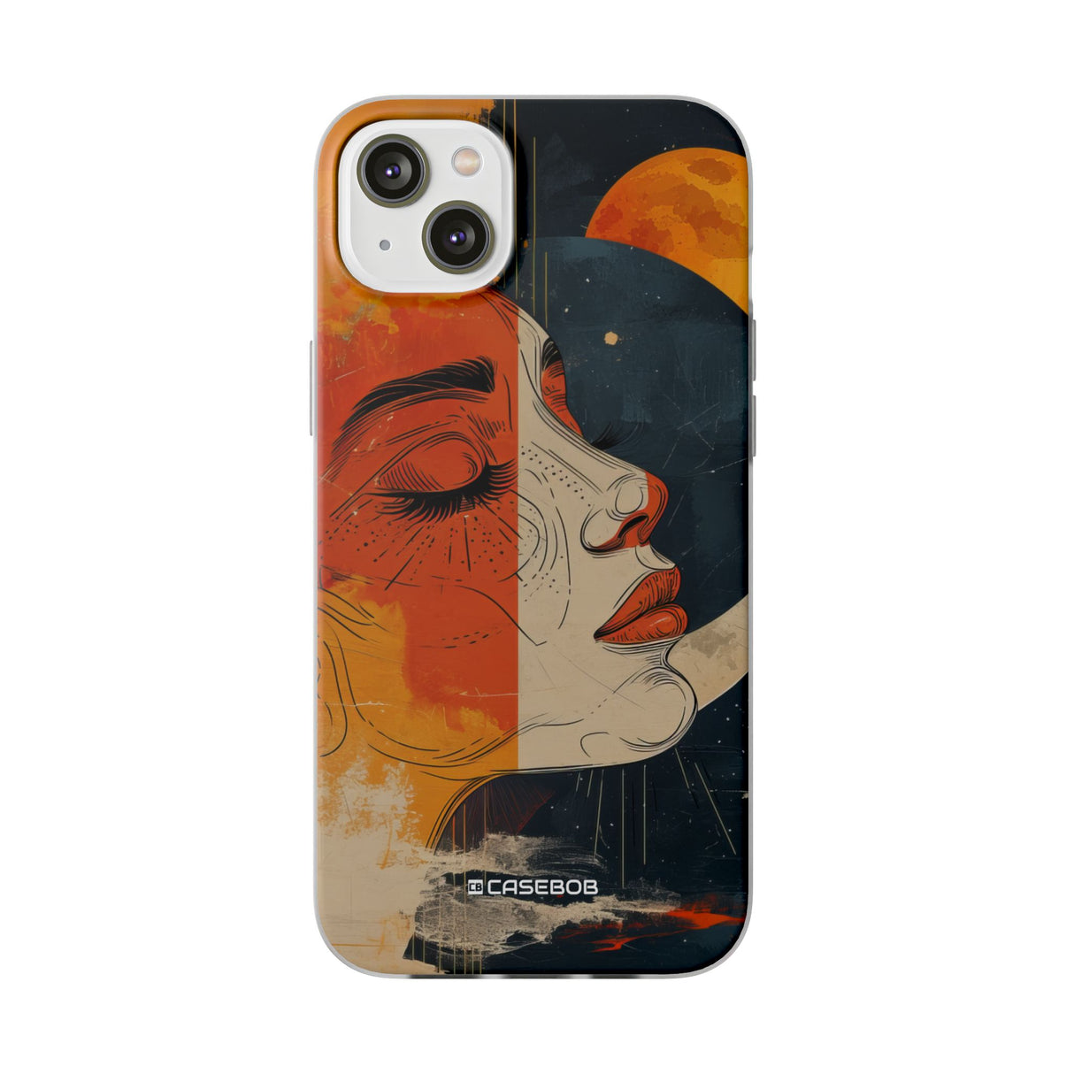 Celestial Duality | Flexible Phone Case for iPhone