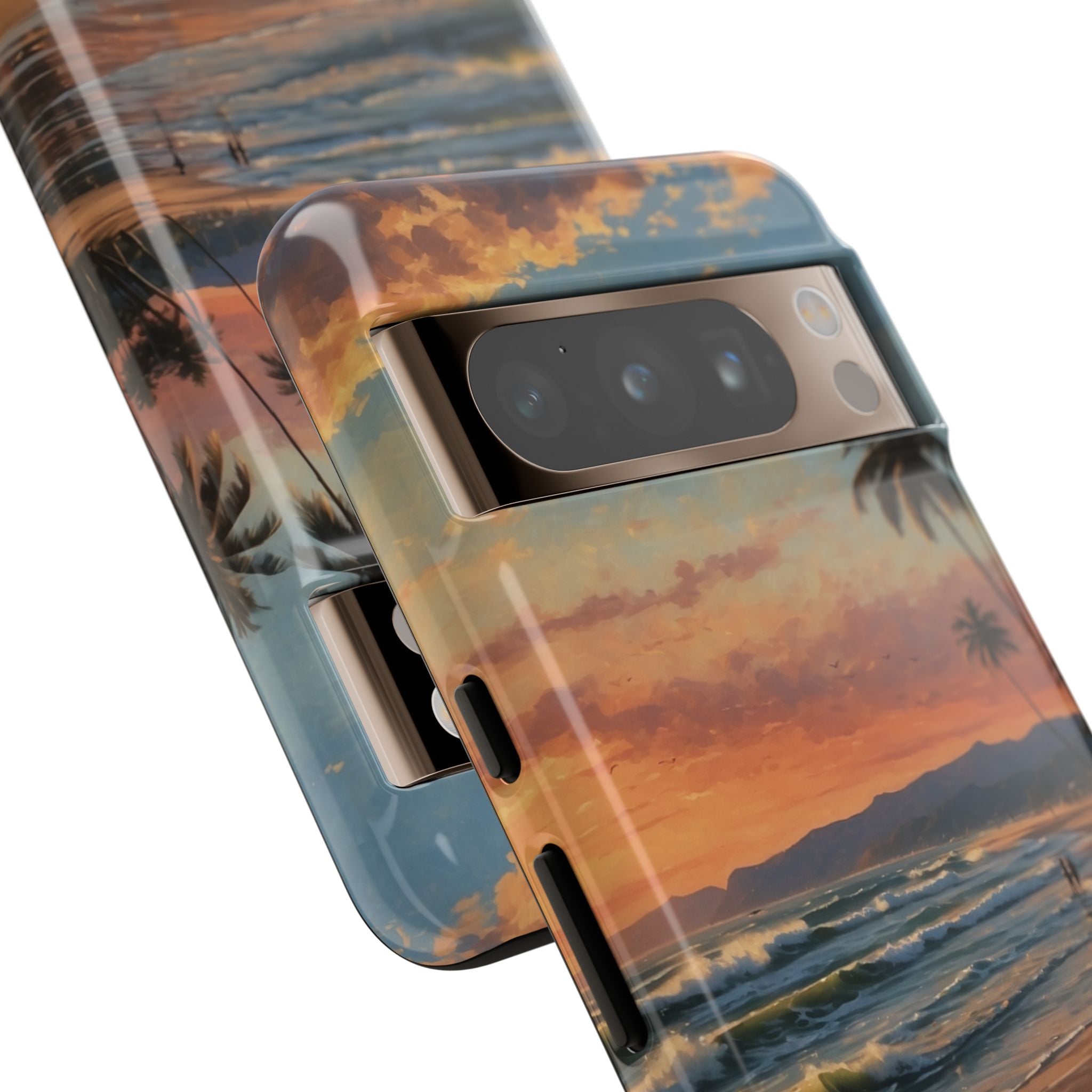 Golden Waves Embrace - Google Pixel Case