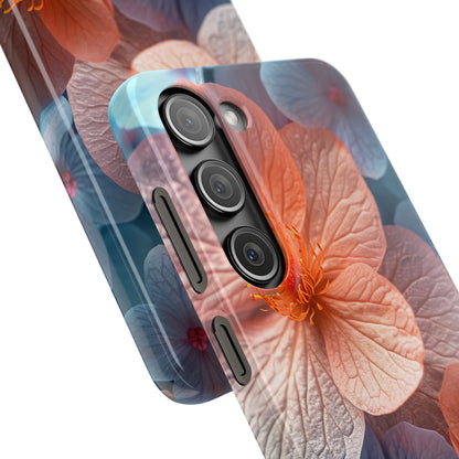 Peach Blossom Serenity - Slim Samsung S23 Phone Case