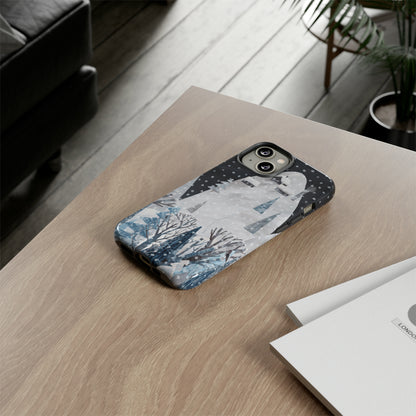 Cute Winter Landscape - Protective Phone Case