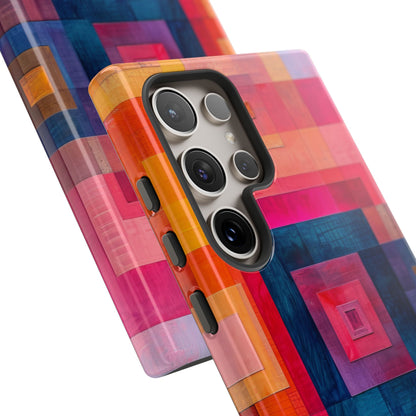 Vibrant Geometry - Tough Samsung S24 Phone Case