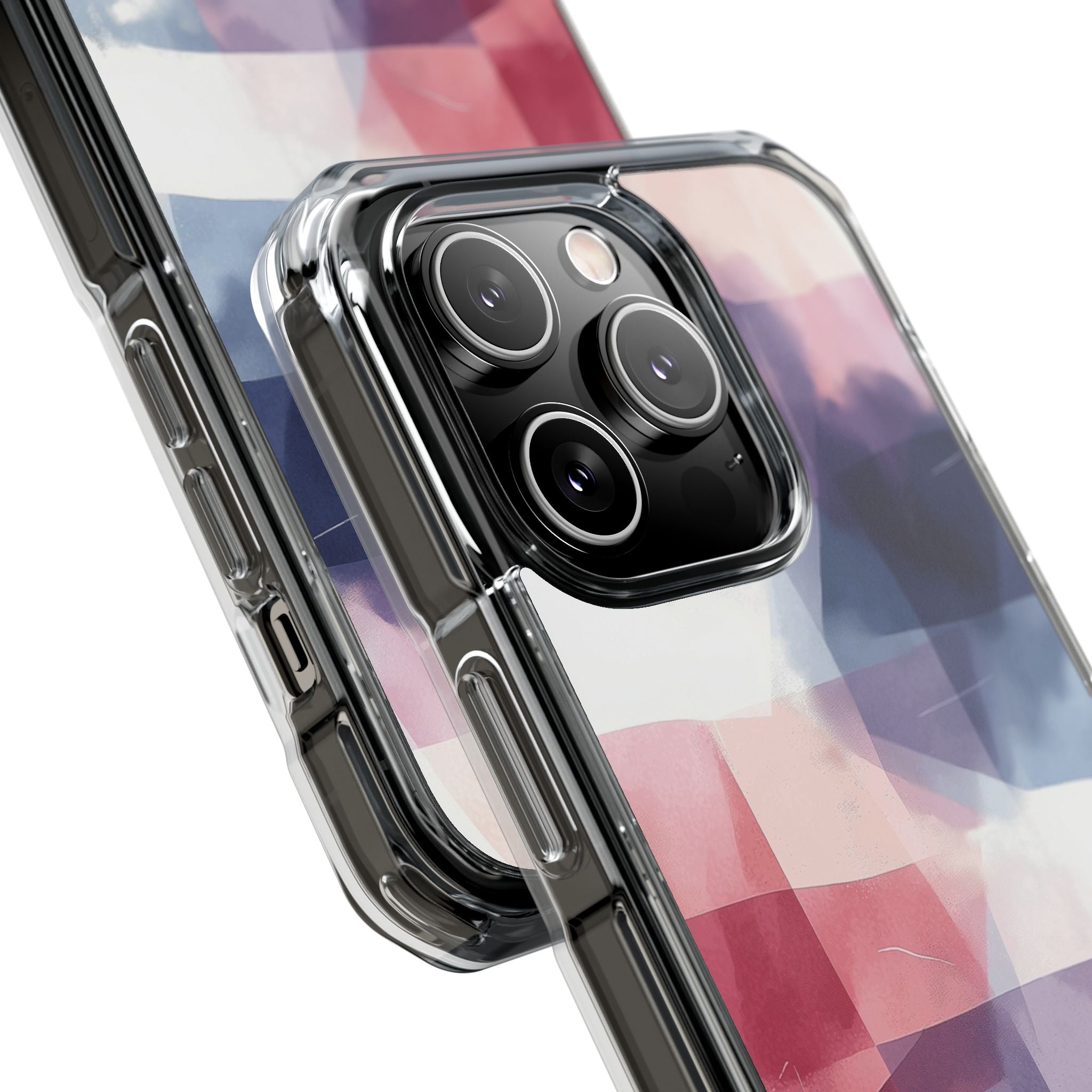 Fluid Shapes Merge iPhone Case - Impact