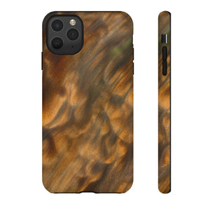 Gold Sand Ink Art iPhone Case (Protective) iPhone 11 Pro Max Matte Phone Case