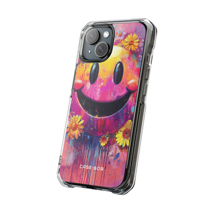 Smiley Bloom iPhone 15 Case - Impact