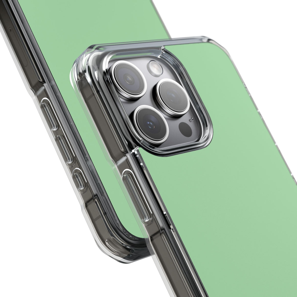 Celadon Green | Phone Case for iPhone (Clear Impact Case - Magnetic)