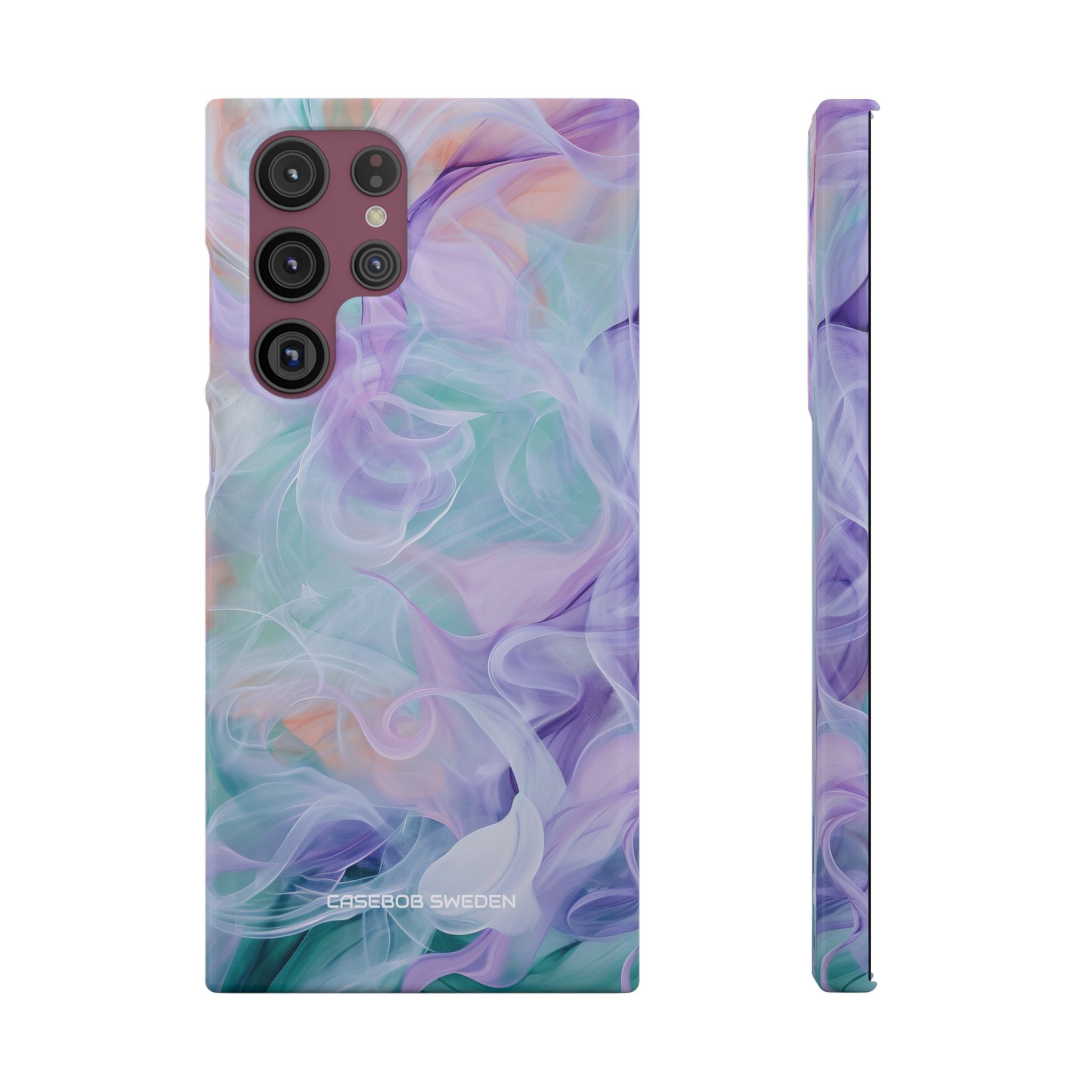 Purple Peach Whirl - Slim Samsung S22 Phone Case