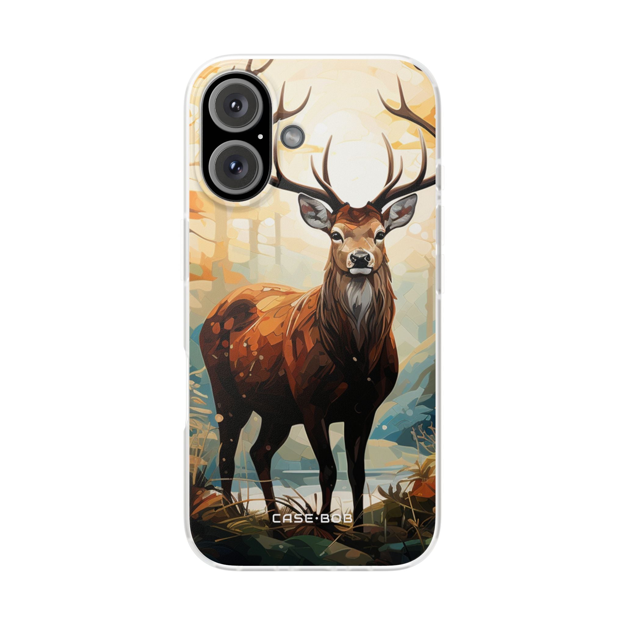Glowing Stag iPhone 16 Case - Soft