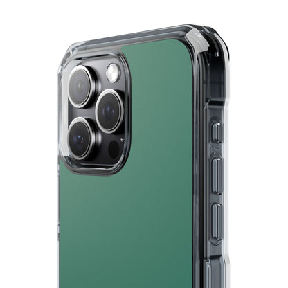 Viridian Green - Clear Impact Case for iPhone