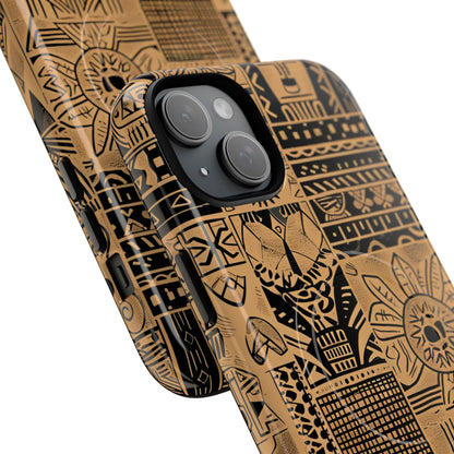 Tribal Faces iPhone 15 Plus Case - Tough+