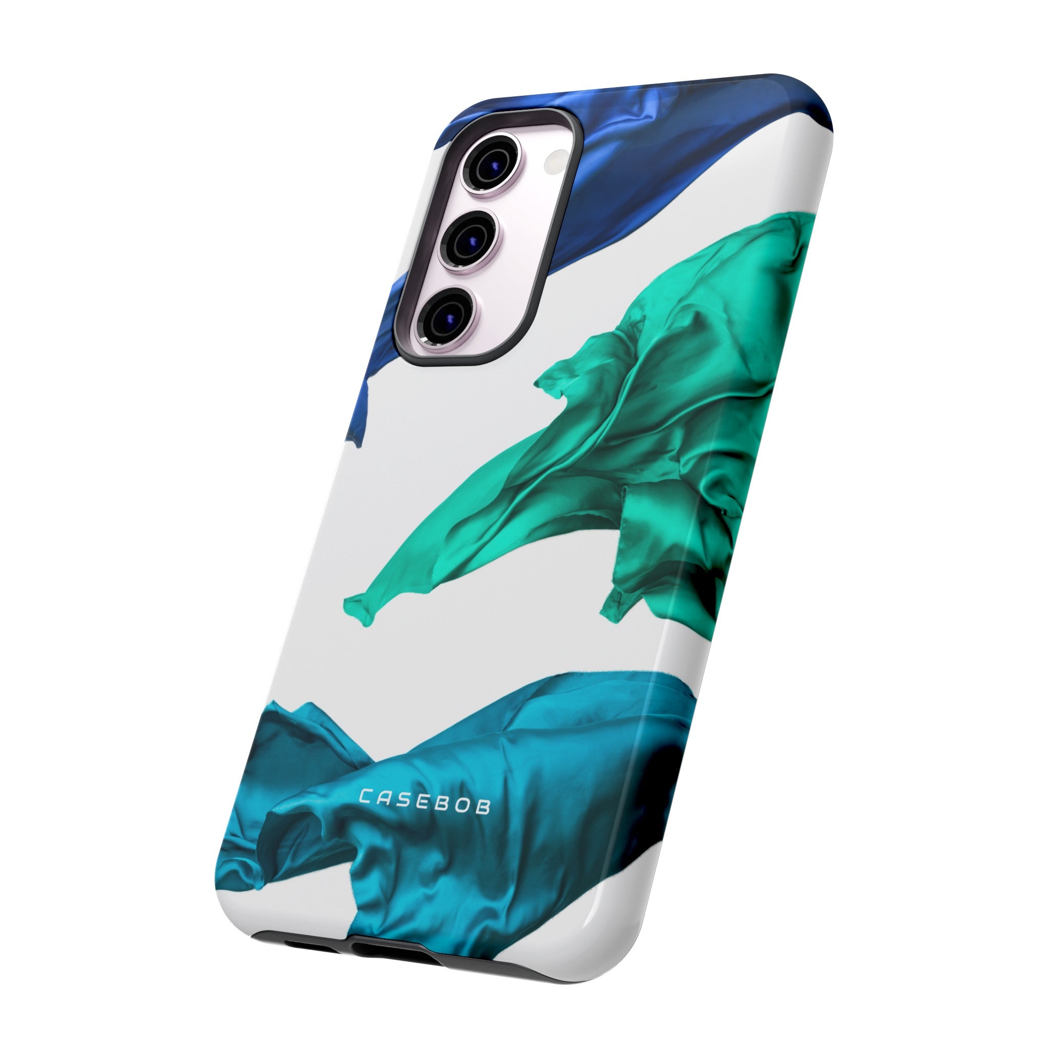 Blue Velvet Fabric - Protective Phone Case