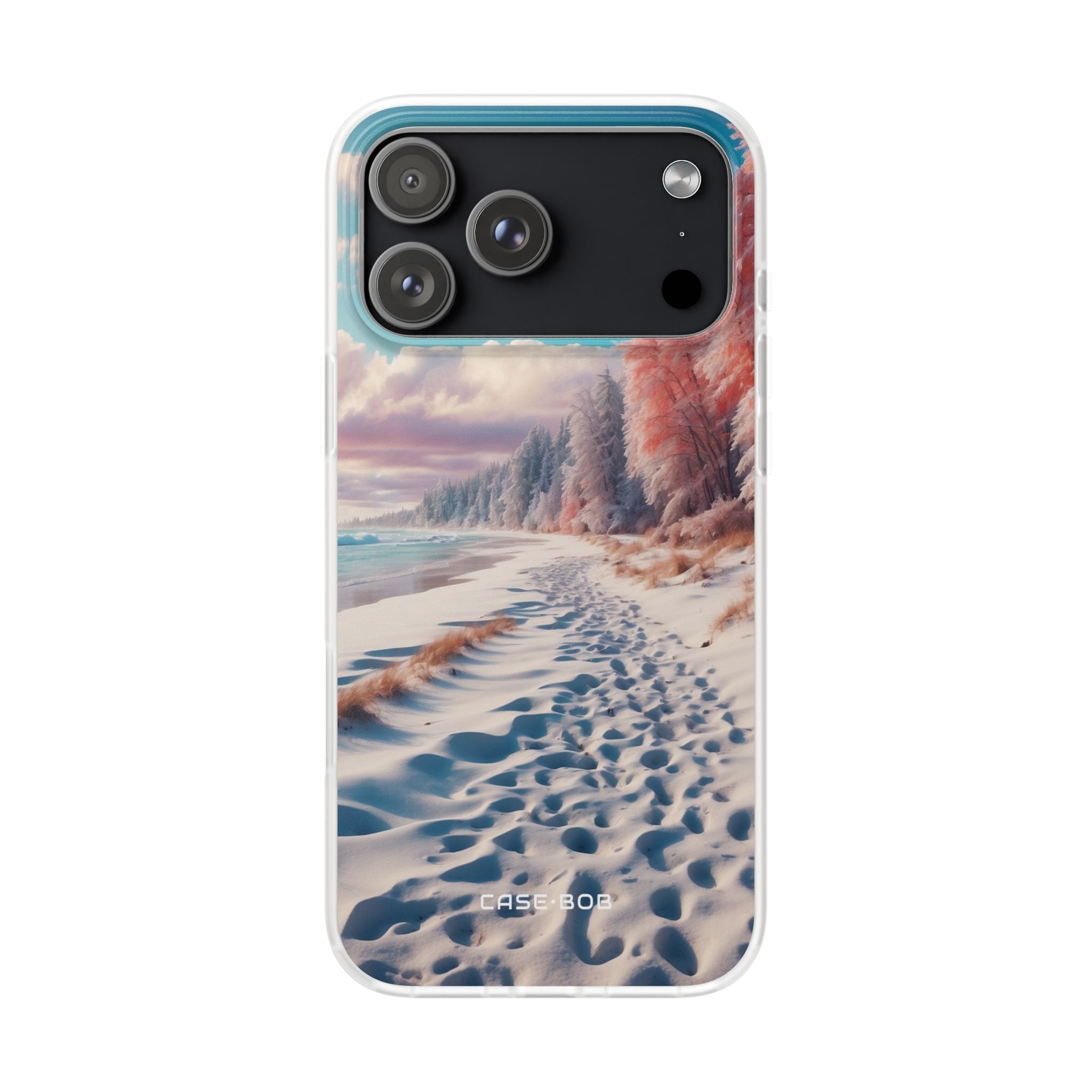 Snowy Footprints iPhone 17 Pro Max Case - Soft