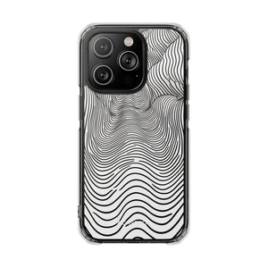 Fluid Waves - Phone Case for iPhone (Clear Impact - Magnetic)