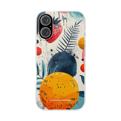 Vibrant Fruit Canvas - Flexi iPhone 16 Phone Case