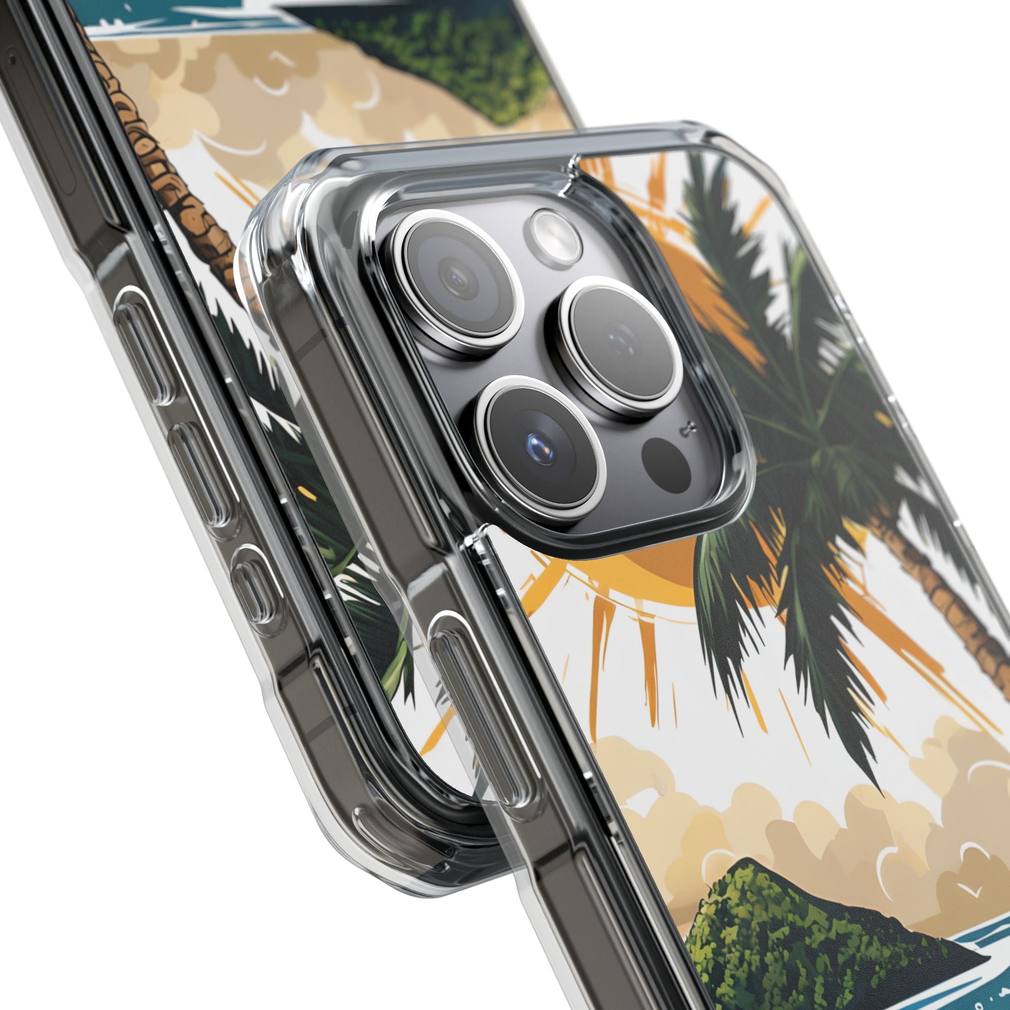 Sunny Palm Breeze iPhone 15 Pro Case - Impact