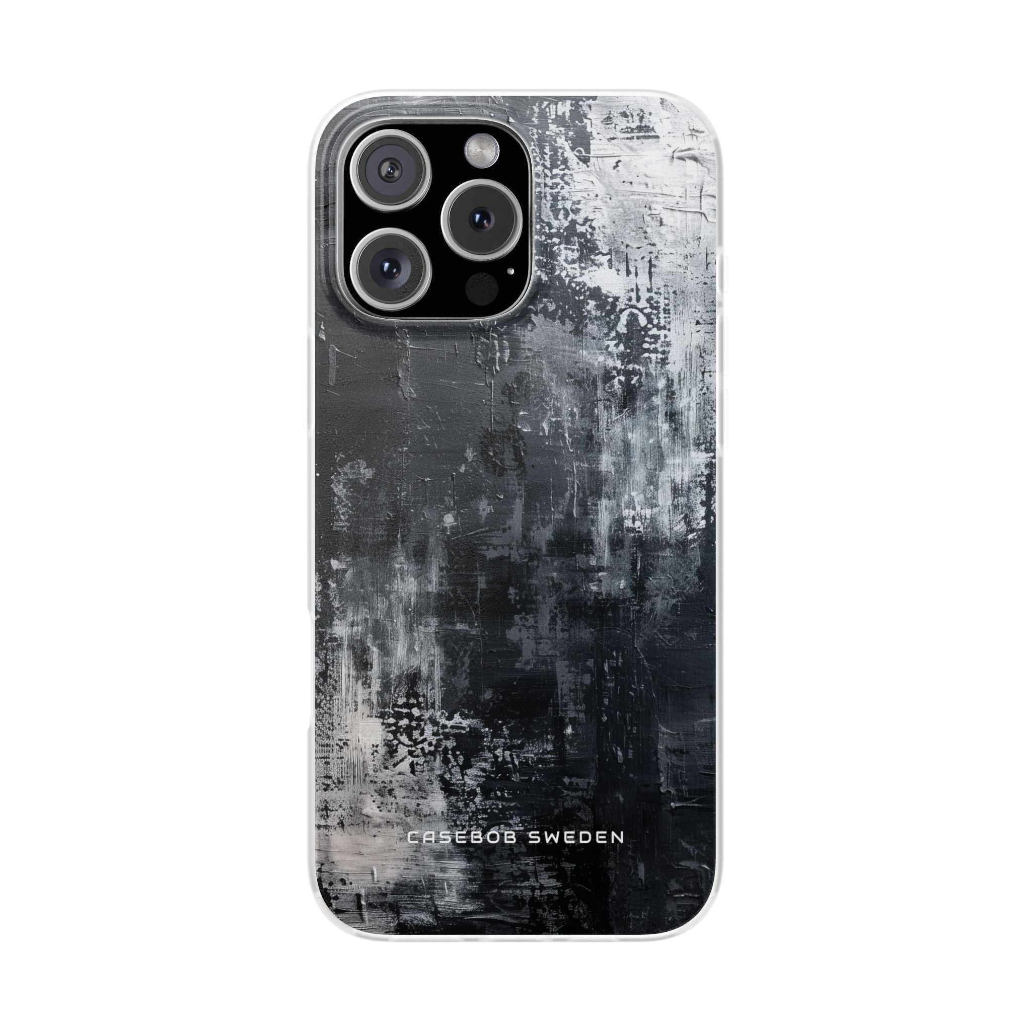 Textured Monochrome Blossom iPhone 16 - Flexi Phone Case