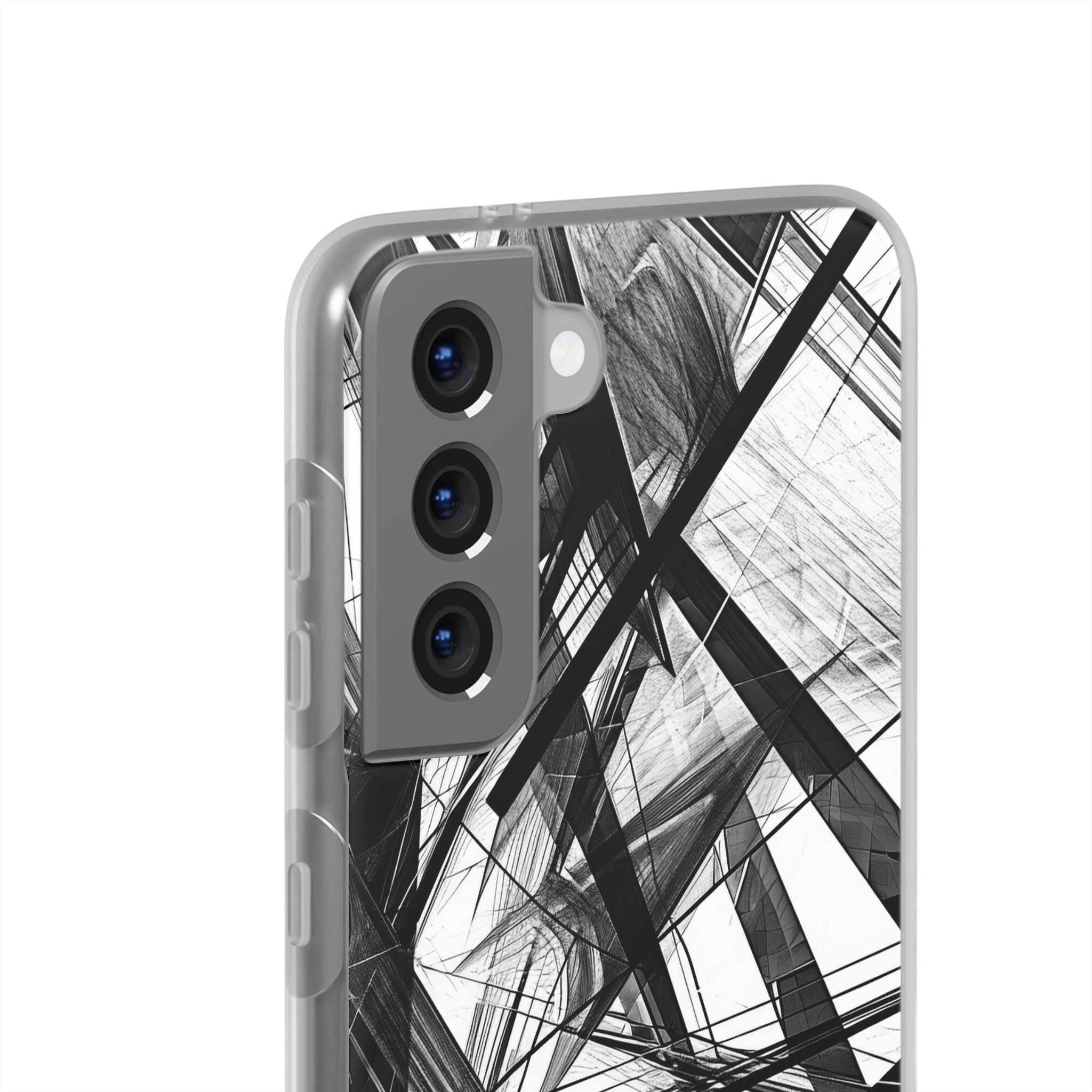 Monochrome Chaos | Flexible Phone Case for Samsung Galaxy