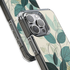 Teal Tranquility - Phone Case for iPhone (Clear Impact - Magnetic)