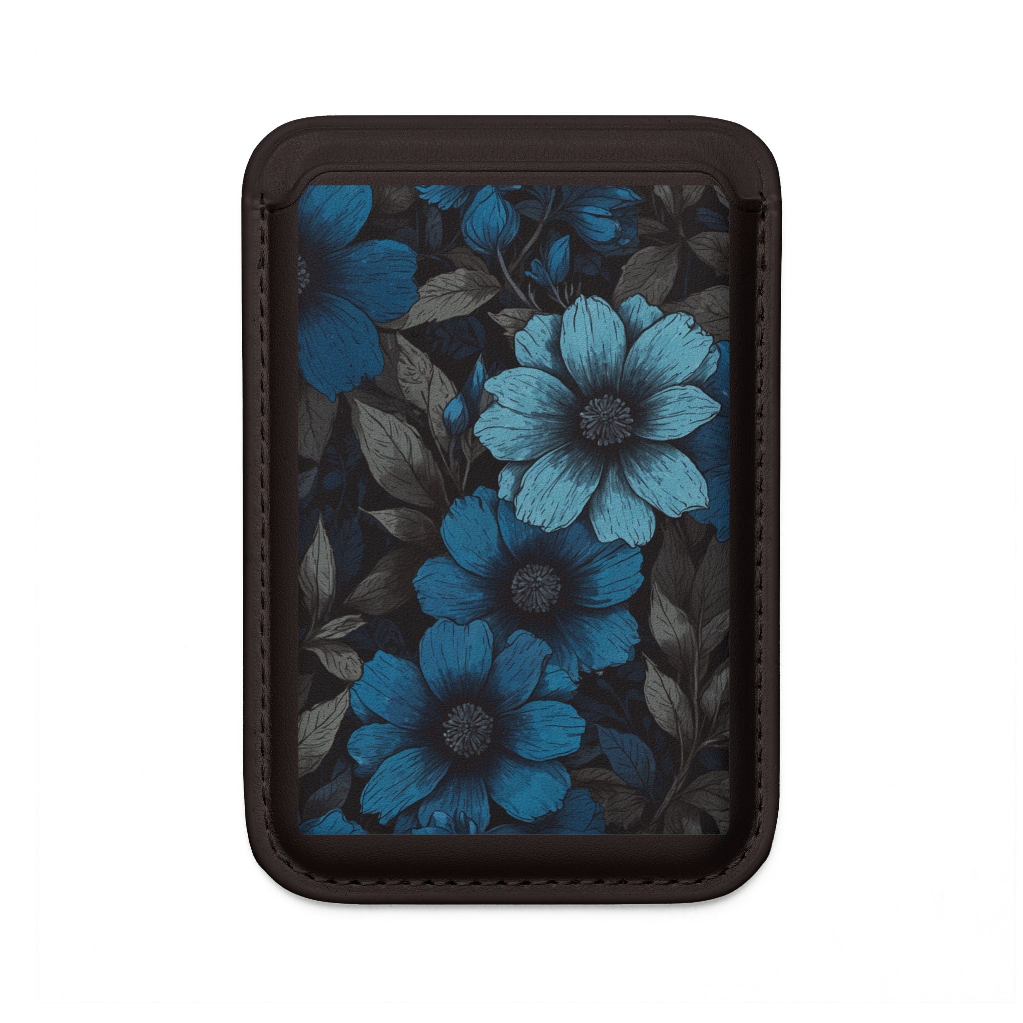 Blue Petal Bloom Wallet – MagSafe Ready