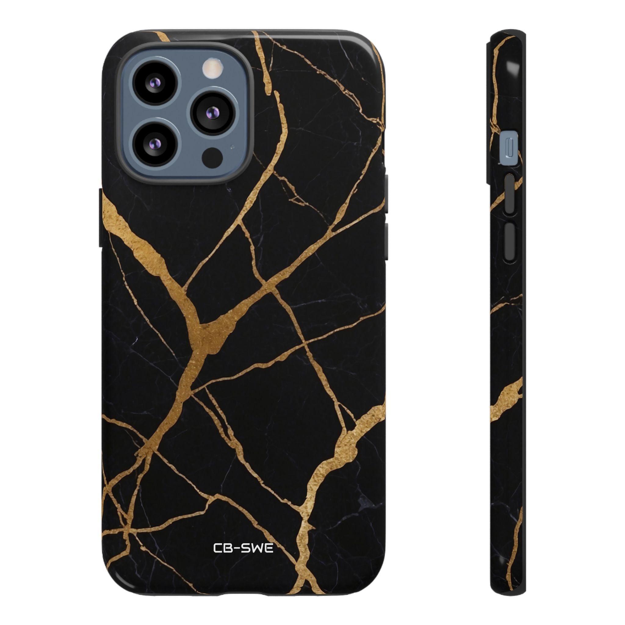 Golden Veins Twist - iPhone Case
