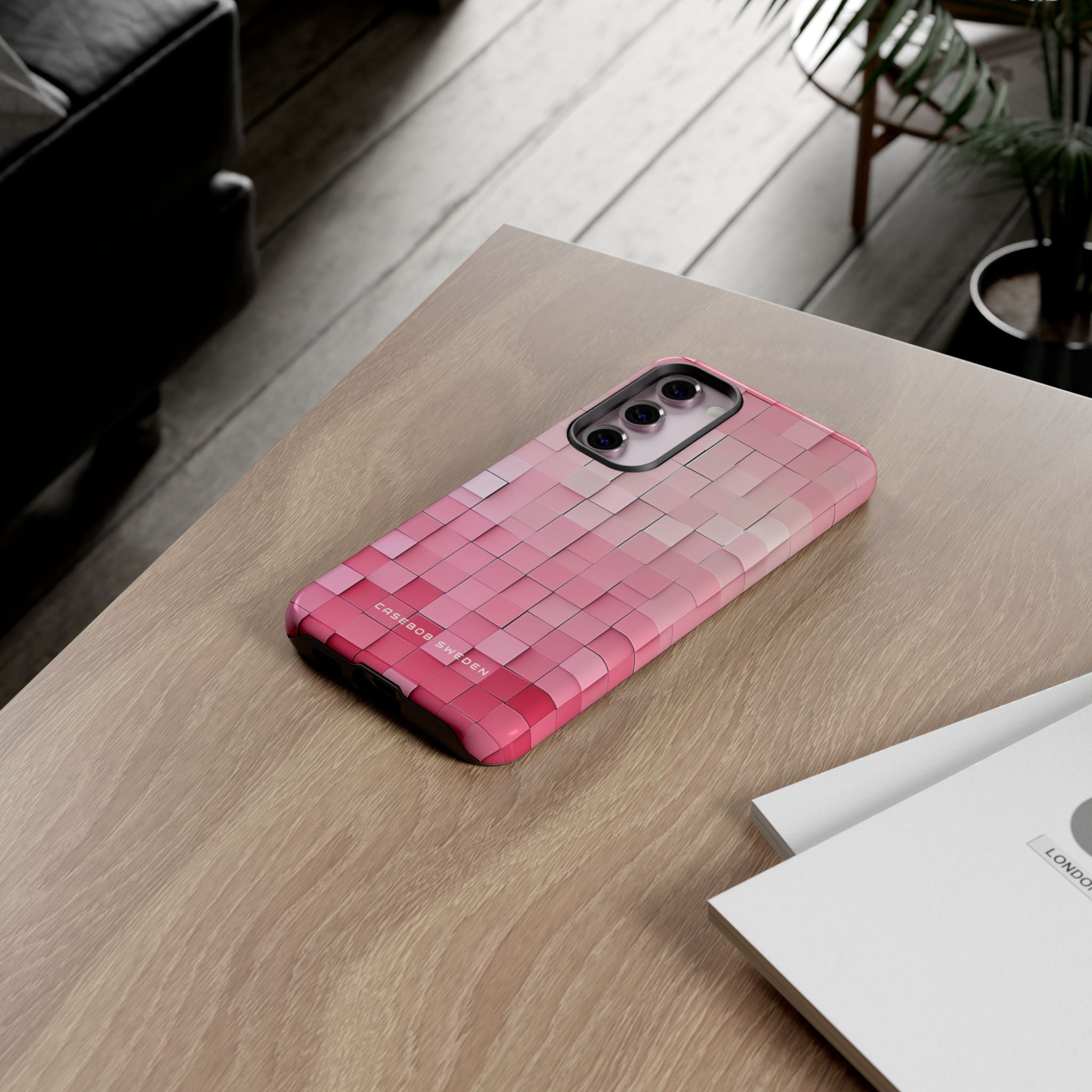 Gradient Pink Mosaic Samsung S23 - Tough Phone Case