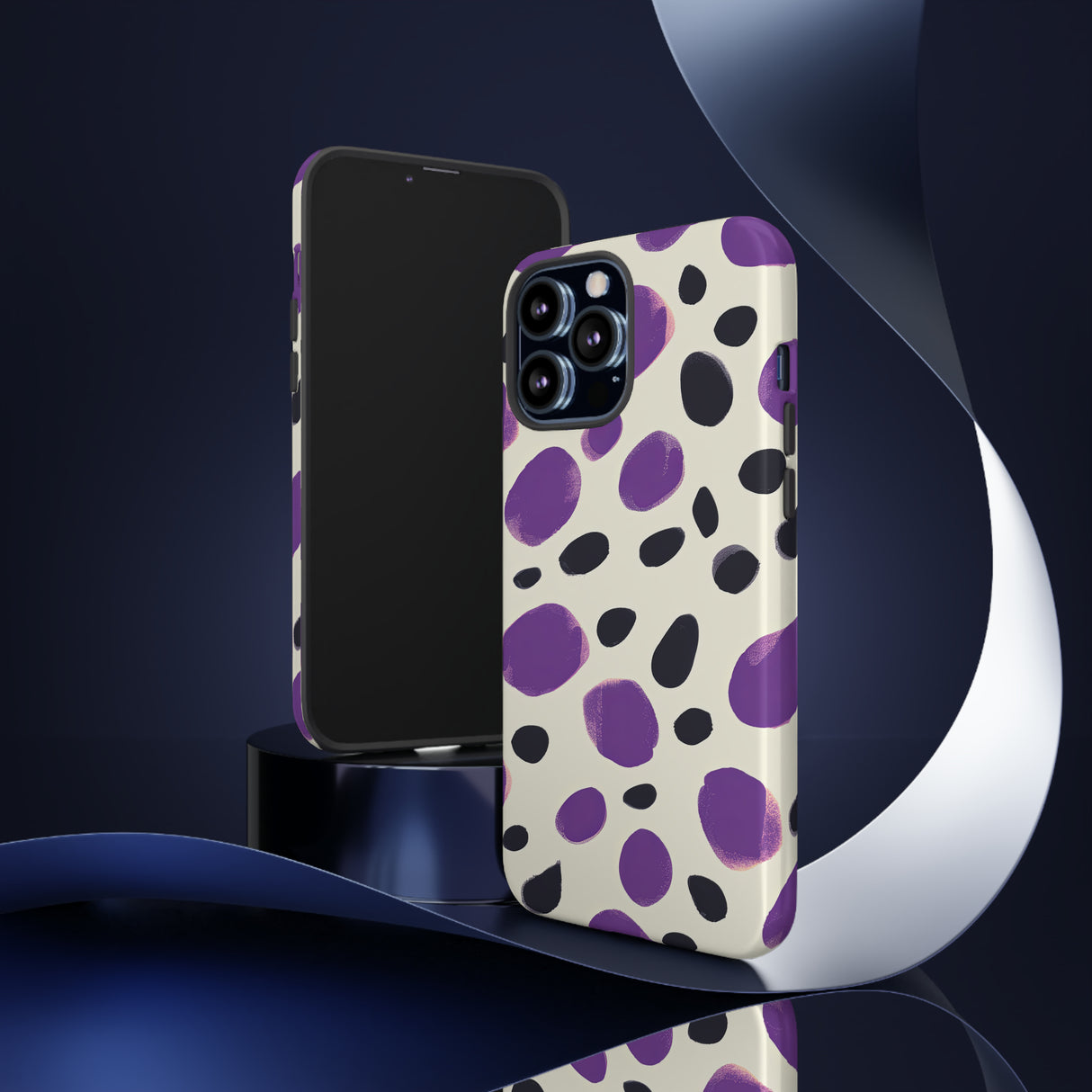 Purple Dot Matrix Case - Protective Phone Case