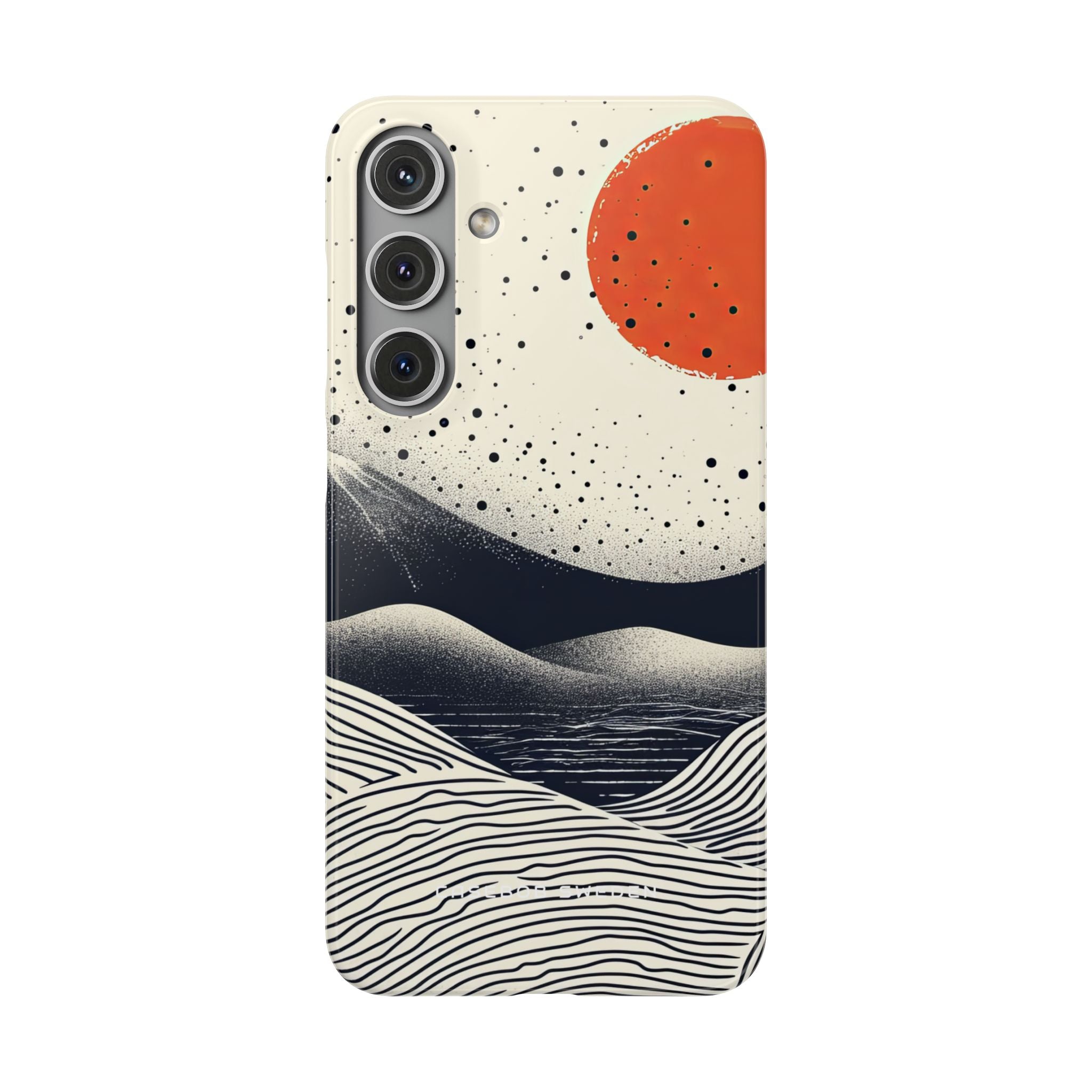 Red Sun Over Flowing Horizons Samsung S24 - Slim Phone Case