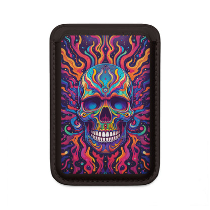 Psychedelic Skull -lompakko – MagSafe-valmis