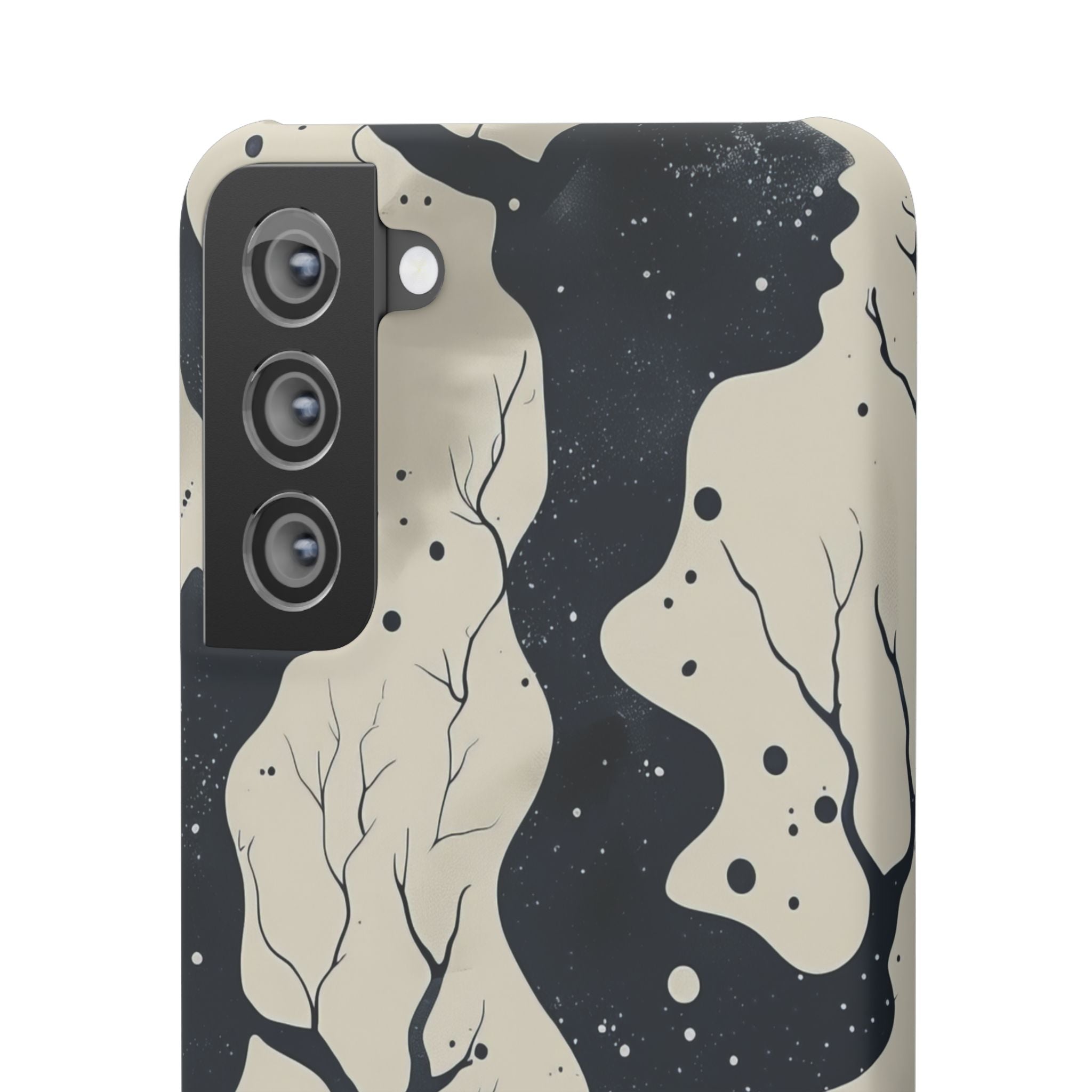 Organic Fluid Silhouettes with Cosmic Depth Samsung S21 - Slim Phone Case