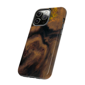 Brown Earth Ink Art - Protective Phone Case