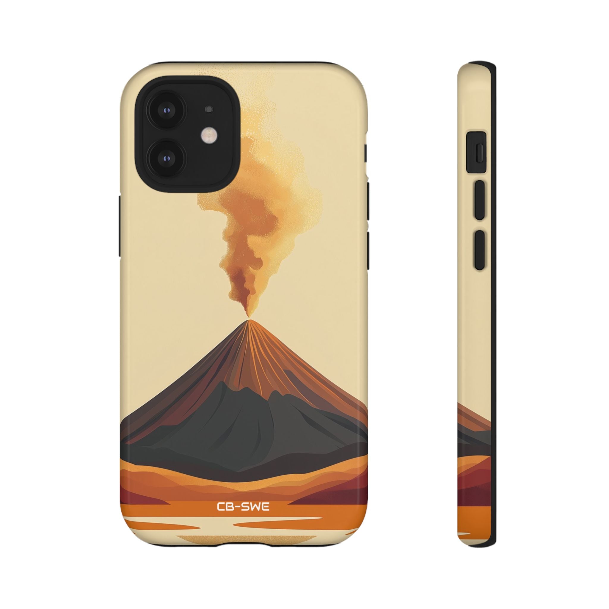 Volcano Erupts Brightly - iPhone Case