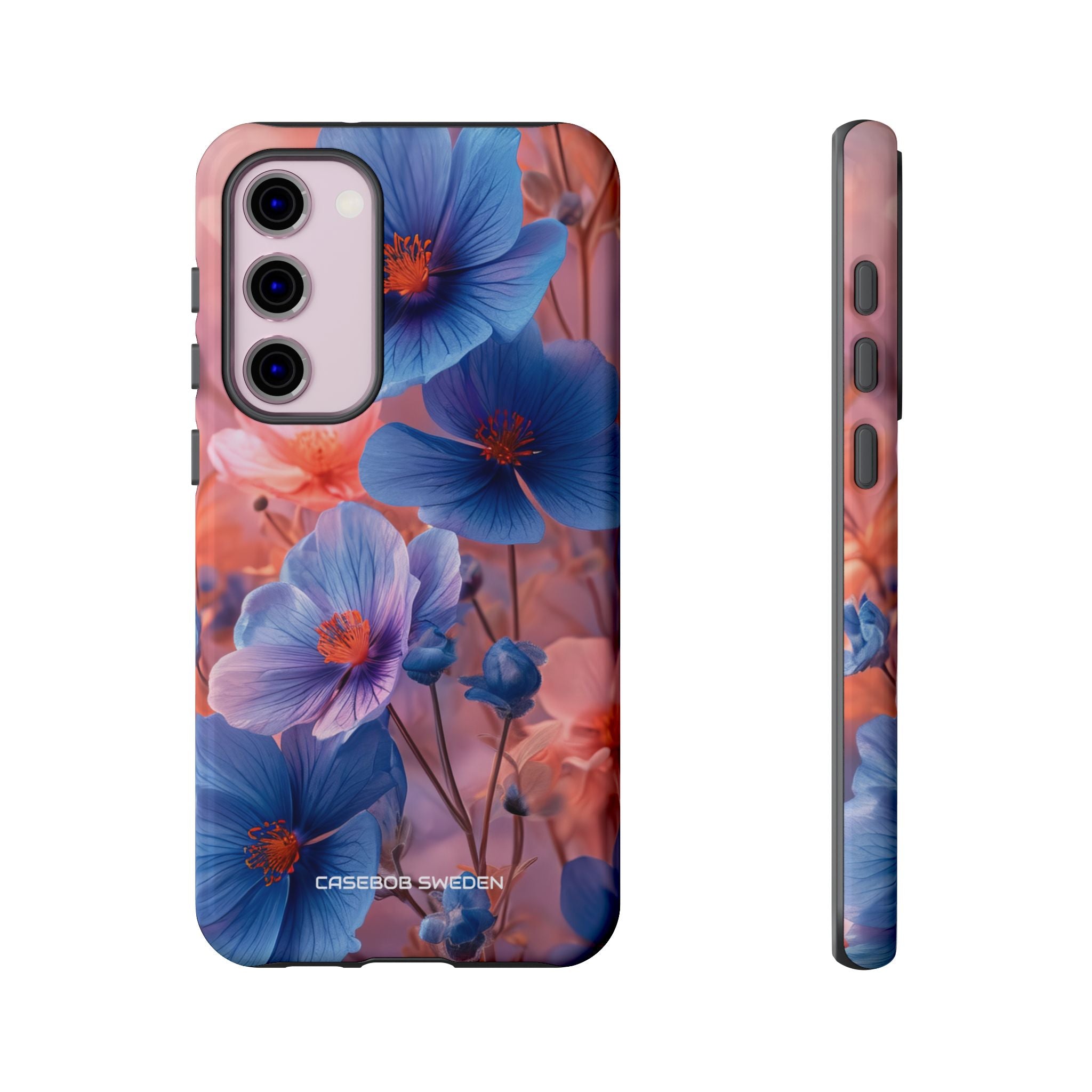 Blue Peach Blossoms - Tough Samsung S23 Phone Case