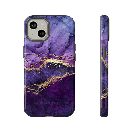 Purple Blue Marble - Protective Phone Case