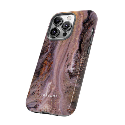 Pink Marble Ink Art - Protective Phone Case