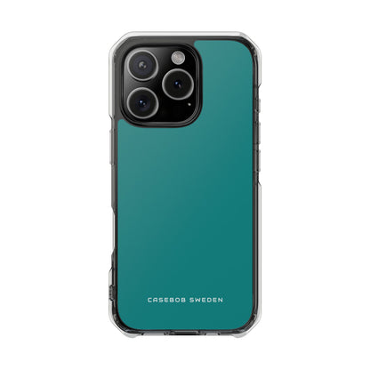 Dark Cyan iPhone 16 - Clear Impact Phone Case