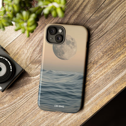 Moon Illuminates Waves - iPhone Case