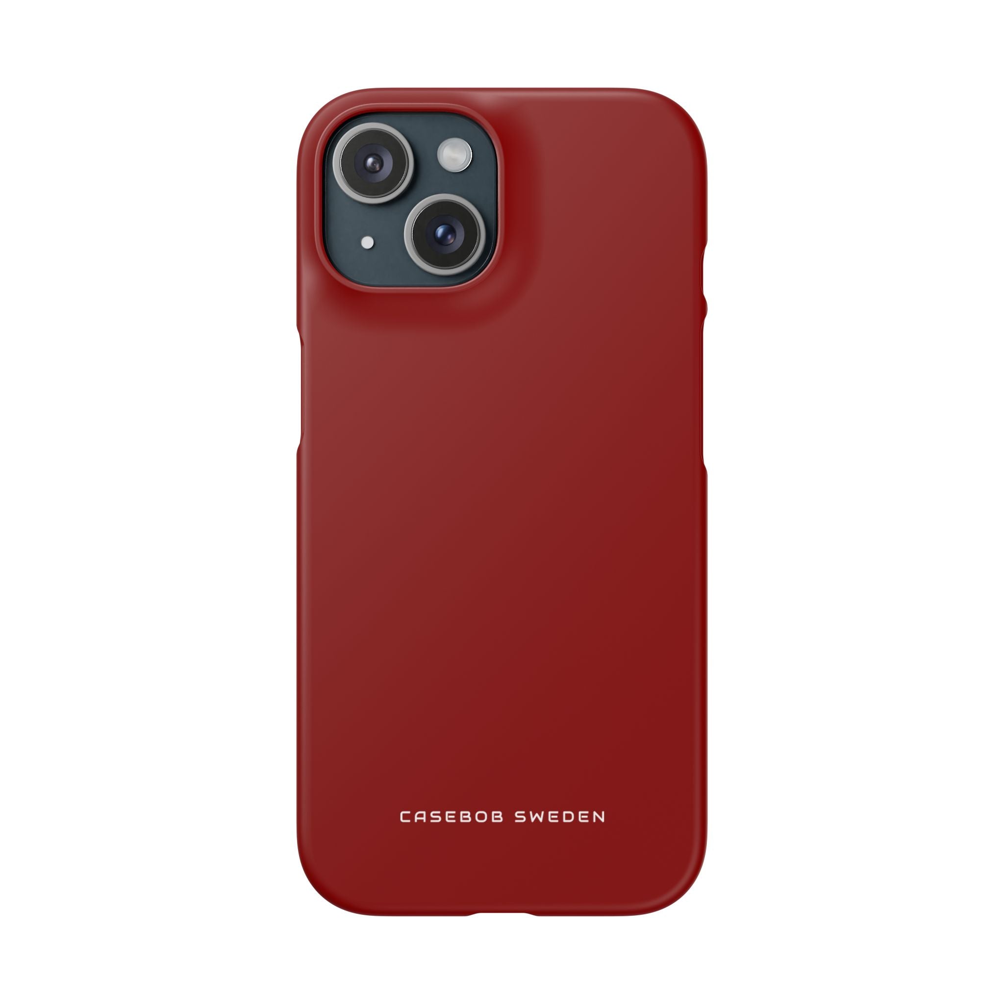 Dark Red iPhone 15 - Slim Phone Case