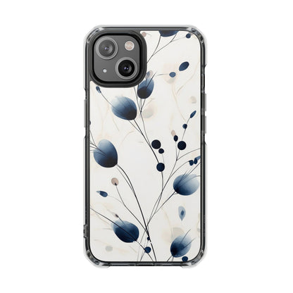 Floral Harmony Blue iPhone Case - Impact