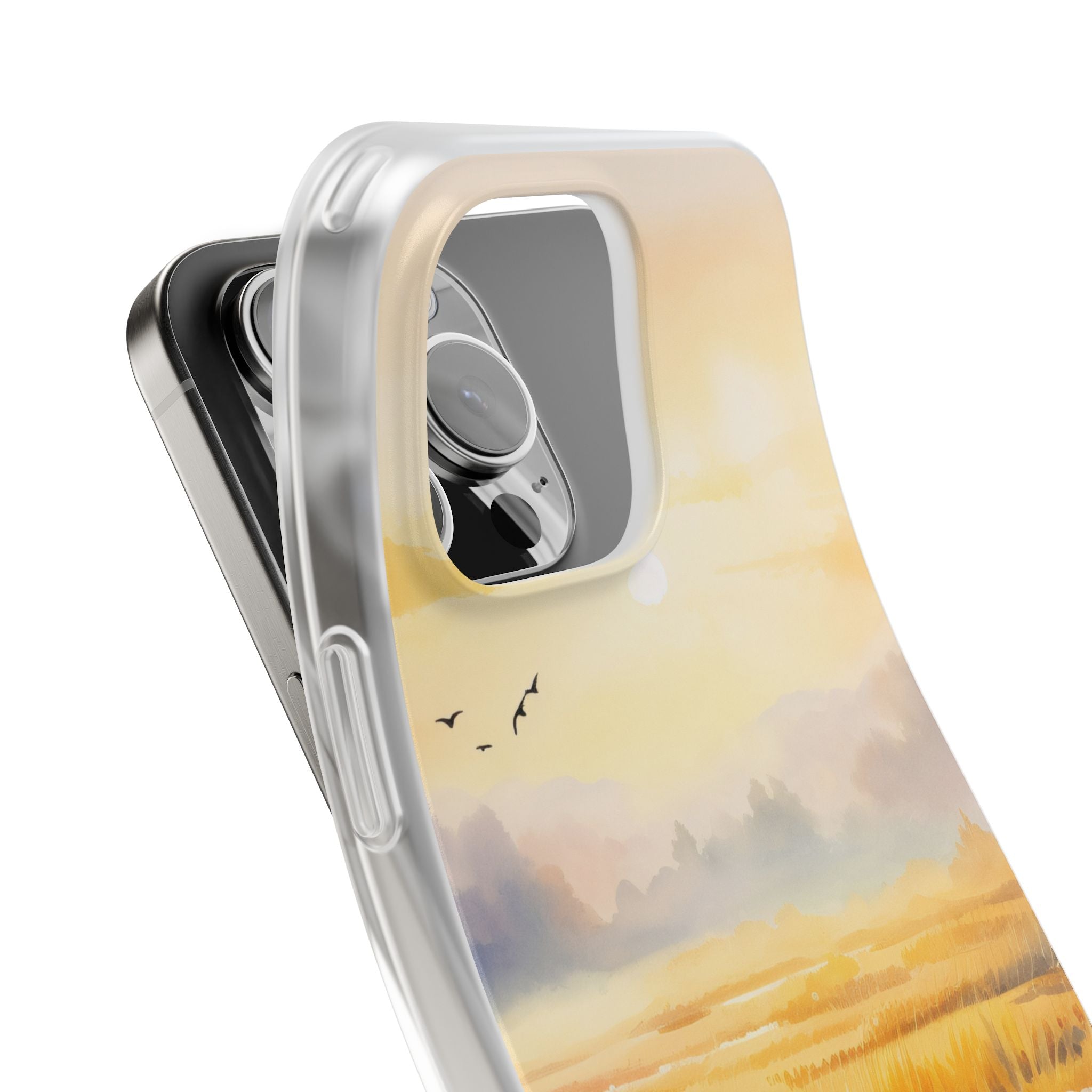 Glowing Sunrise iPhone 16 Pro Max Case - Soft