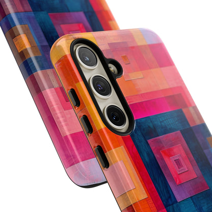 Vibrant Geometry - Tough Samsung S24 Phone Case