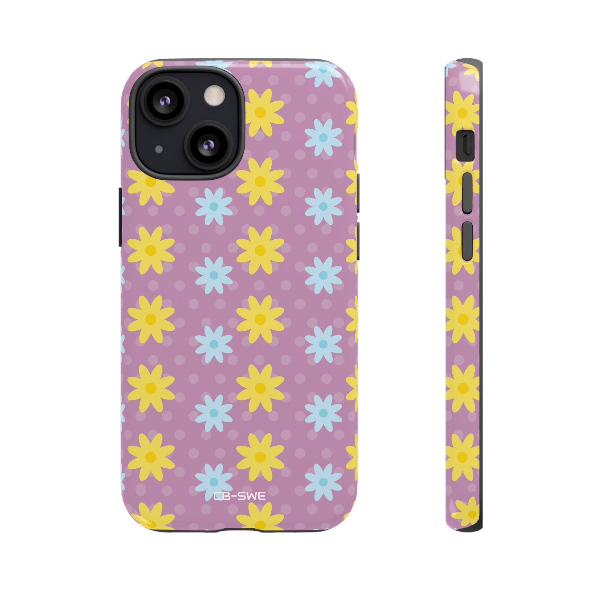Flower Dots Dance - iPhone Case